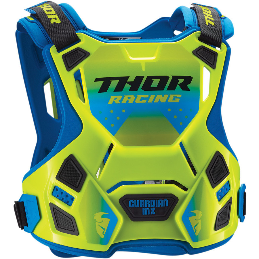 Thor Guardian MX Cross Enduro Protective Helmet Roost Deflector Flo Green