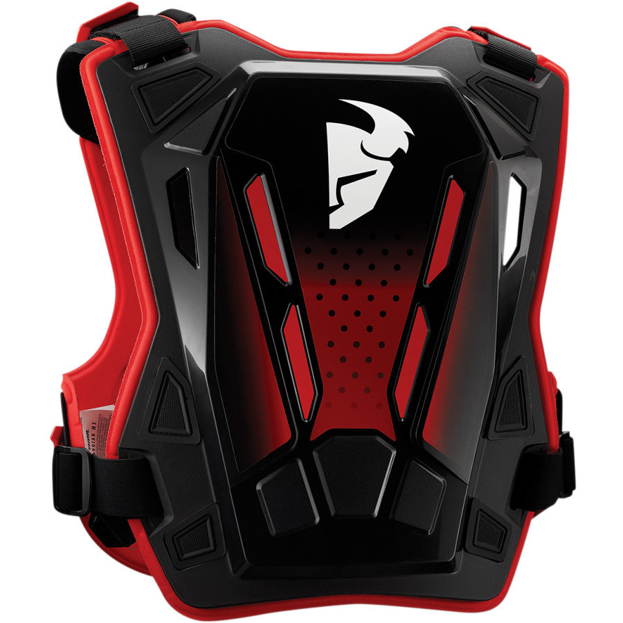 Thor Guardian MX Protective Helmet Cross Enduro Roost Deflector Red Black