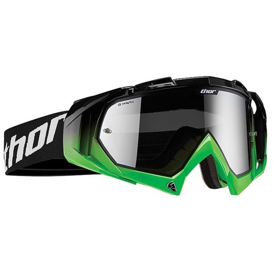 Thor Motocross Enduro Goggles Mask Black Green Hero 2015