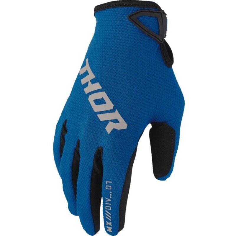 Thor Ridemode Static Kids' Cross Enduro Motorcycle Gloves, Blue For ...