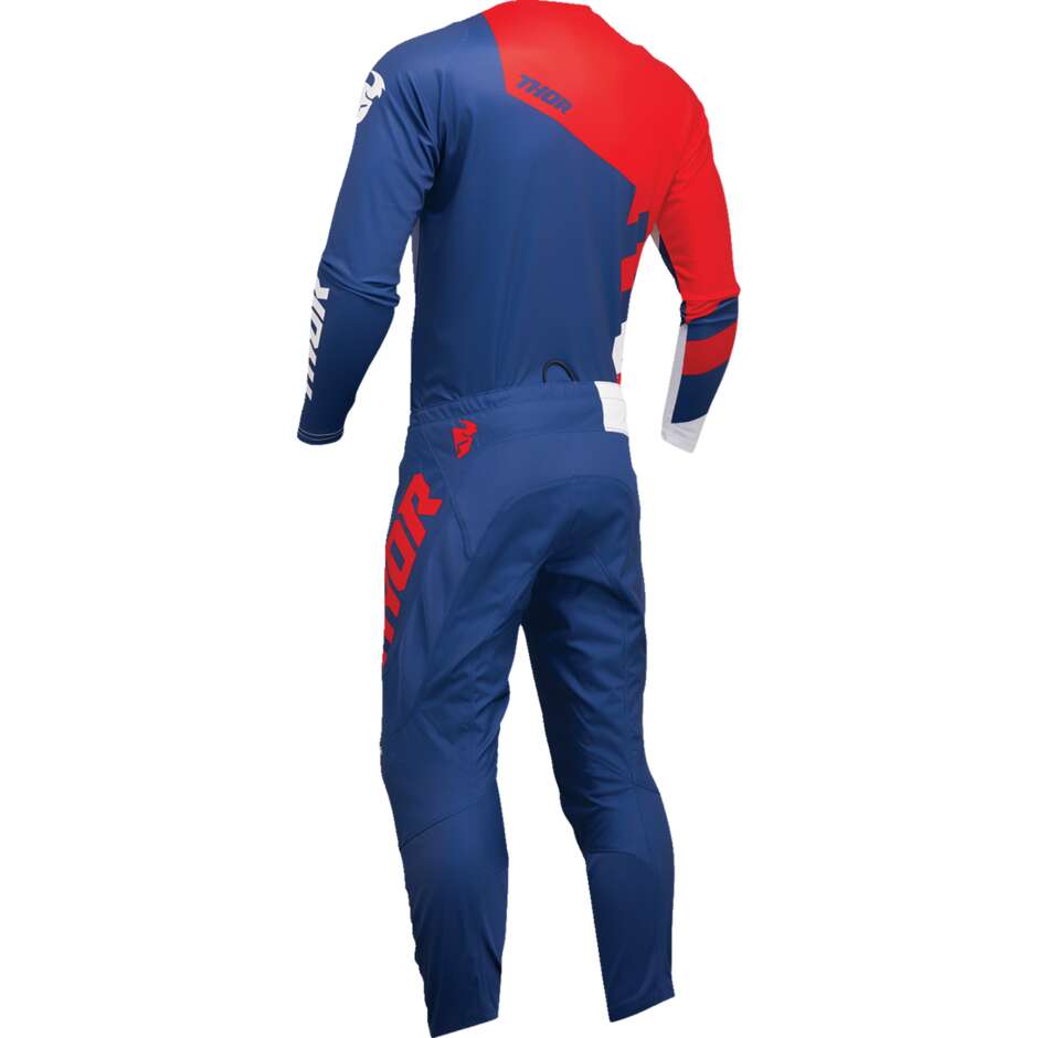 THOR SECTOR CHECKER Cross Enduro Motorcycle Jersey Blue/Red
