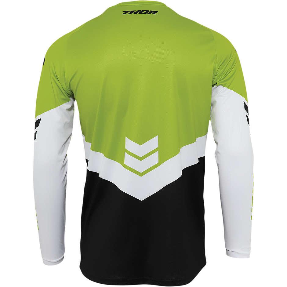 Thor SECTOR CHEV Cross Enduro Motorcycle Jersey Black Green