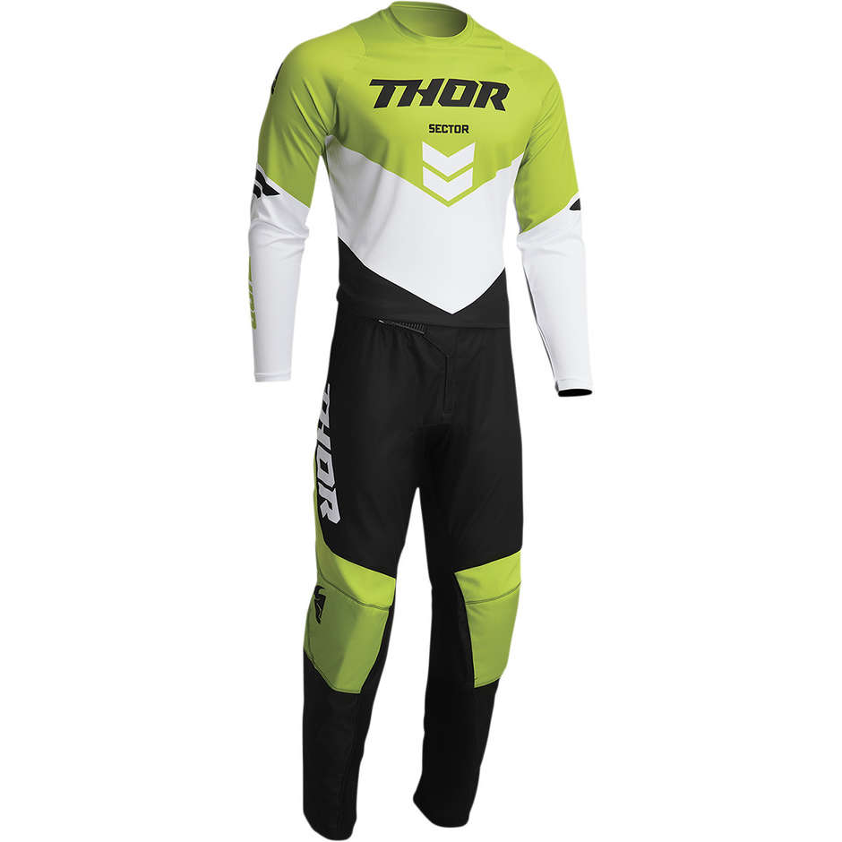 Thor SECTOR CHEV Cross Enduro Motorcycle Pants Black Green