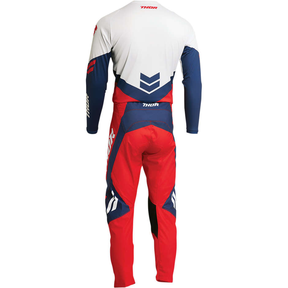Thor SECTOR CHEV Cross Enduro Motorcycle Pants Red Navy Blue