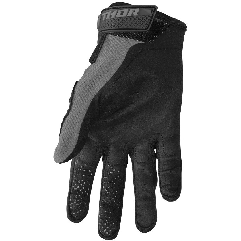 Thor Sector Child Cross Enduro Motorcycle Gloves Gray