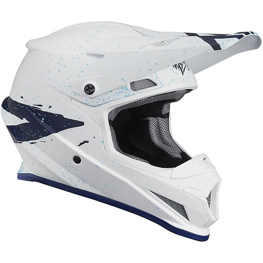 Thor Sector HYPE Cross Enduro Motorcycle Helmet White Matt Blue