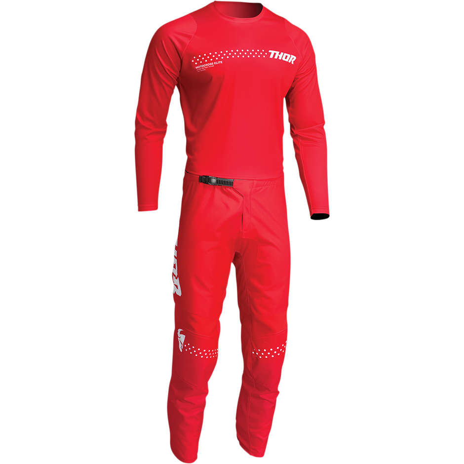 Thor SECTOR MINIMAL Red Cross Enduro Motorcycle Jersey