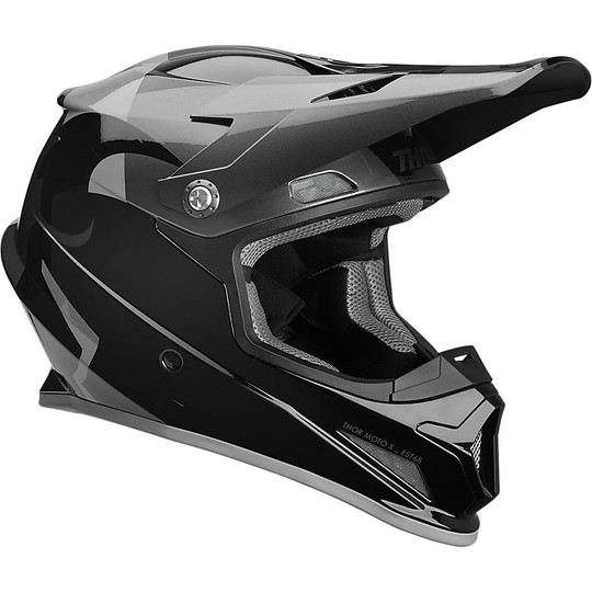 Thor Sector SHEAR Cross Enduro Motorcycle Helmet Black Charcoal
