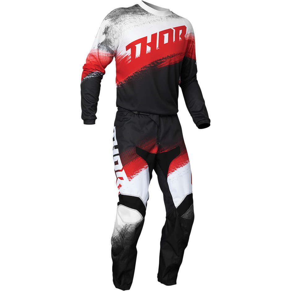 Thor SECTOR Vapor Cross Enduro Motorcycle Pants Red Black