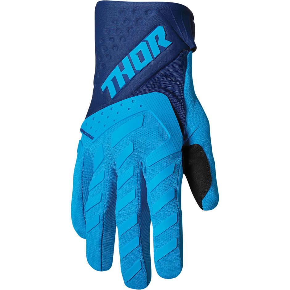 Thor SPECTRUM Blue Navy Cross Enduro Motorcycle Gloves