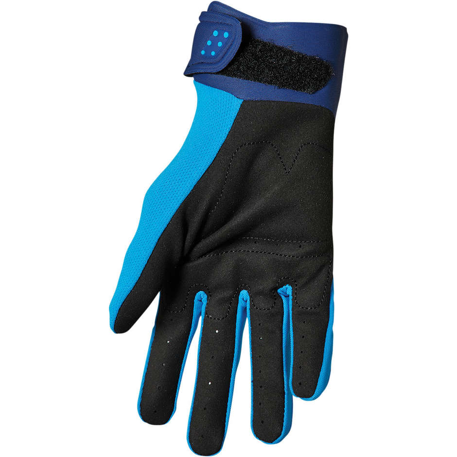 Thor SPECTRUM Blue Navy Cross Enduro Motorcycle Gloves