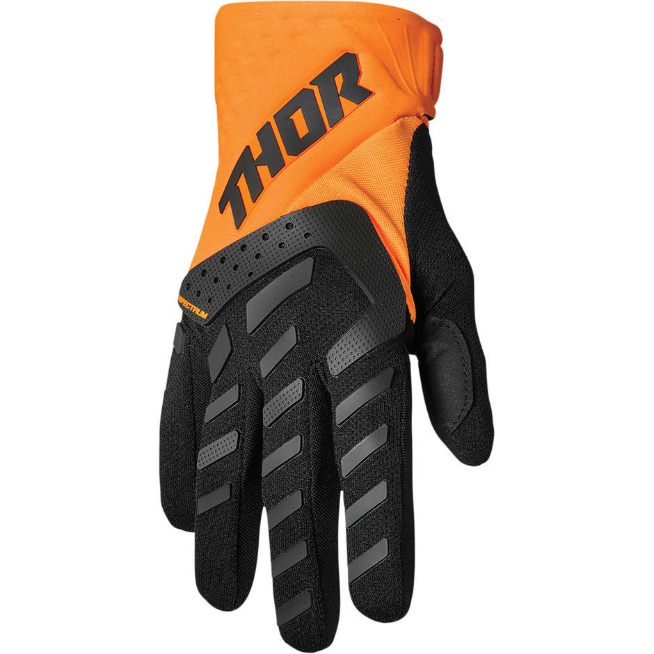 Thor SPECTRUM Orange Black Moto Cross Enduro Gloves
