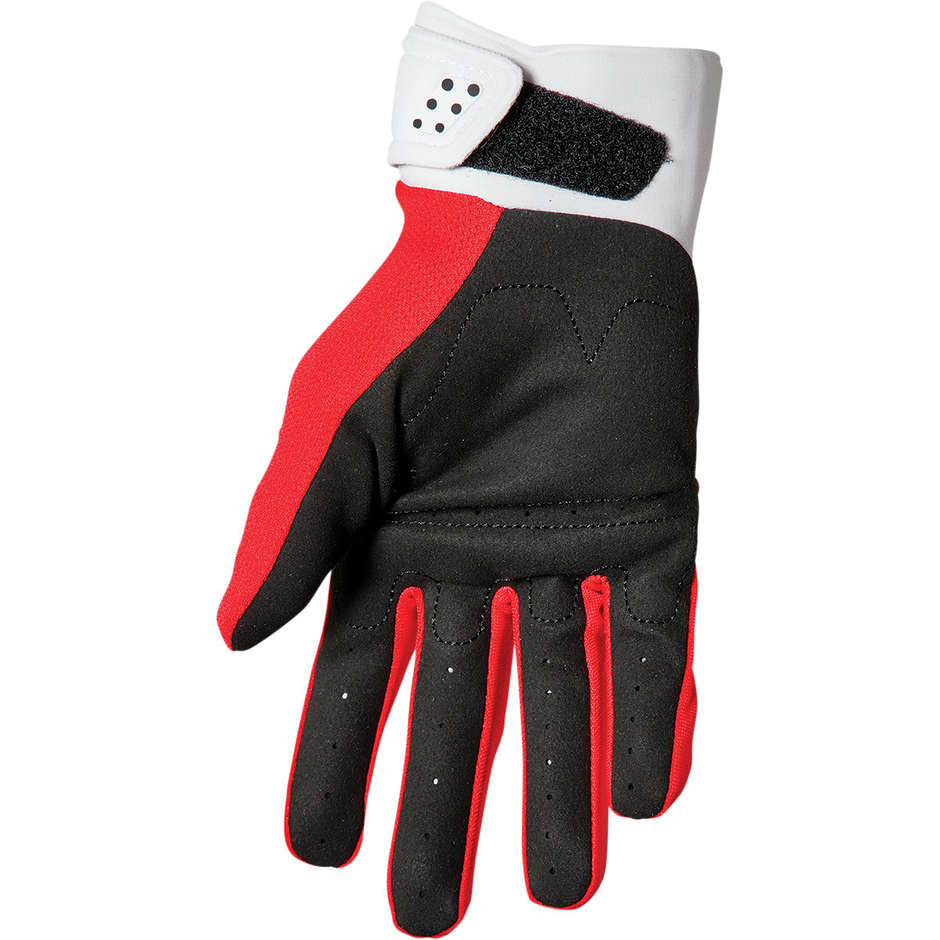 Thor SPECTRUM Red White Moto Cross Enduro Gloves