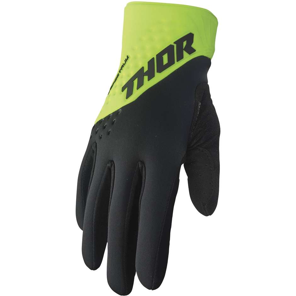 Thor SPECTRUM Winter Cross Enduro Motorcycle Gloves Black Green