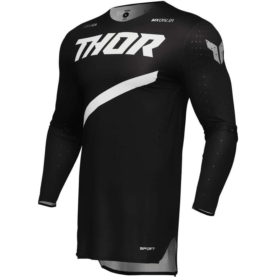 Thor SPORTMODE BRAVE Black Cross Enduro Moto Jersey