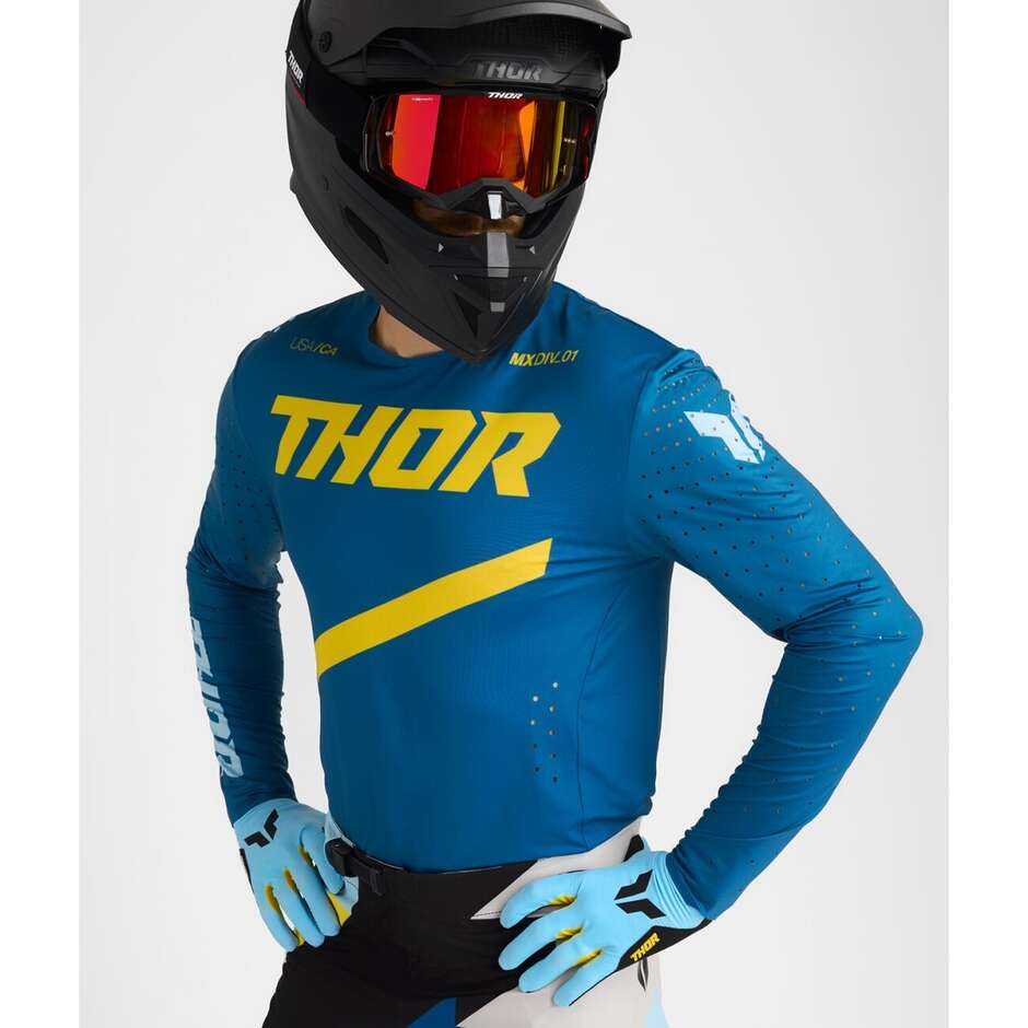 Thor SPORTMODE BRAVE Blue Cross Enduro Moto Jersey