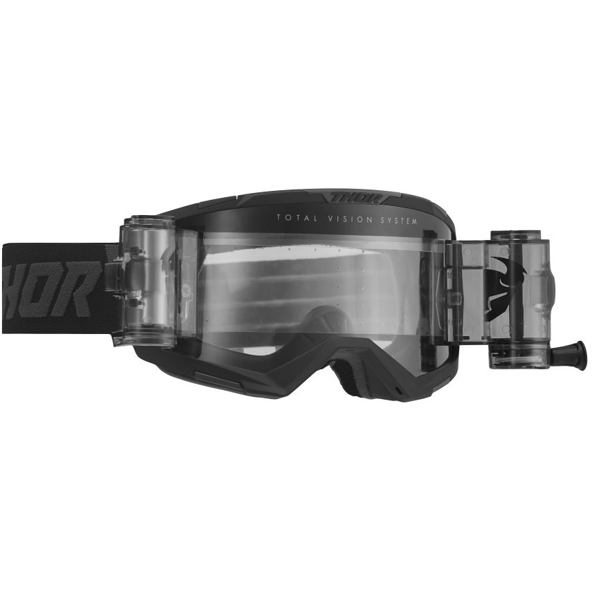 Thor Storm Black Cross Enduro motorcycle goggles With Roll off