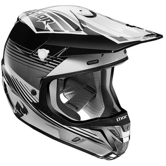 Thor Verge Corner Helmet 2015 Cross Enduro Casque de moto Noir Gris