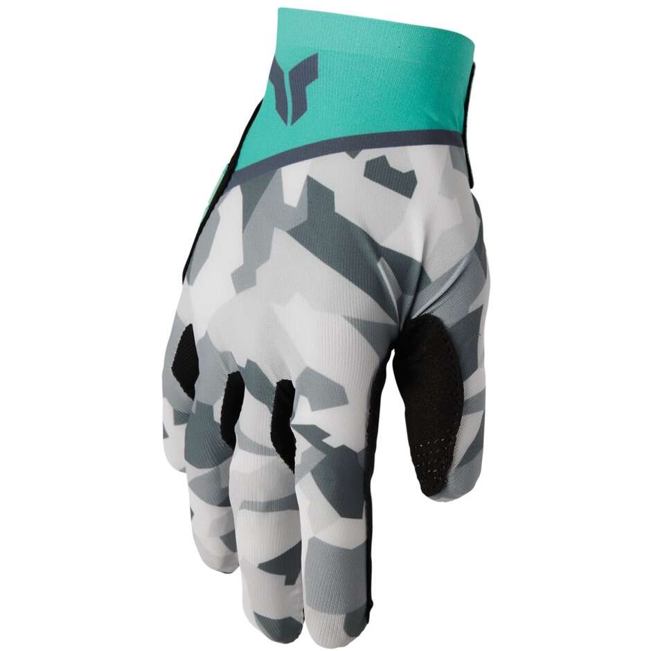 Thor Women's SPORTMODE SHADOW Cross Moto Gloves Aqua Green