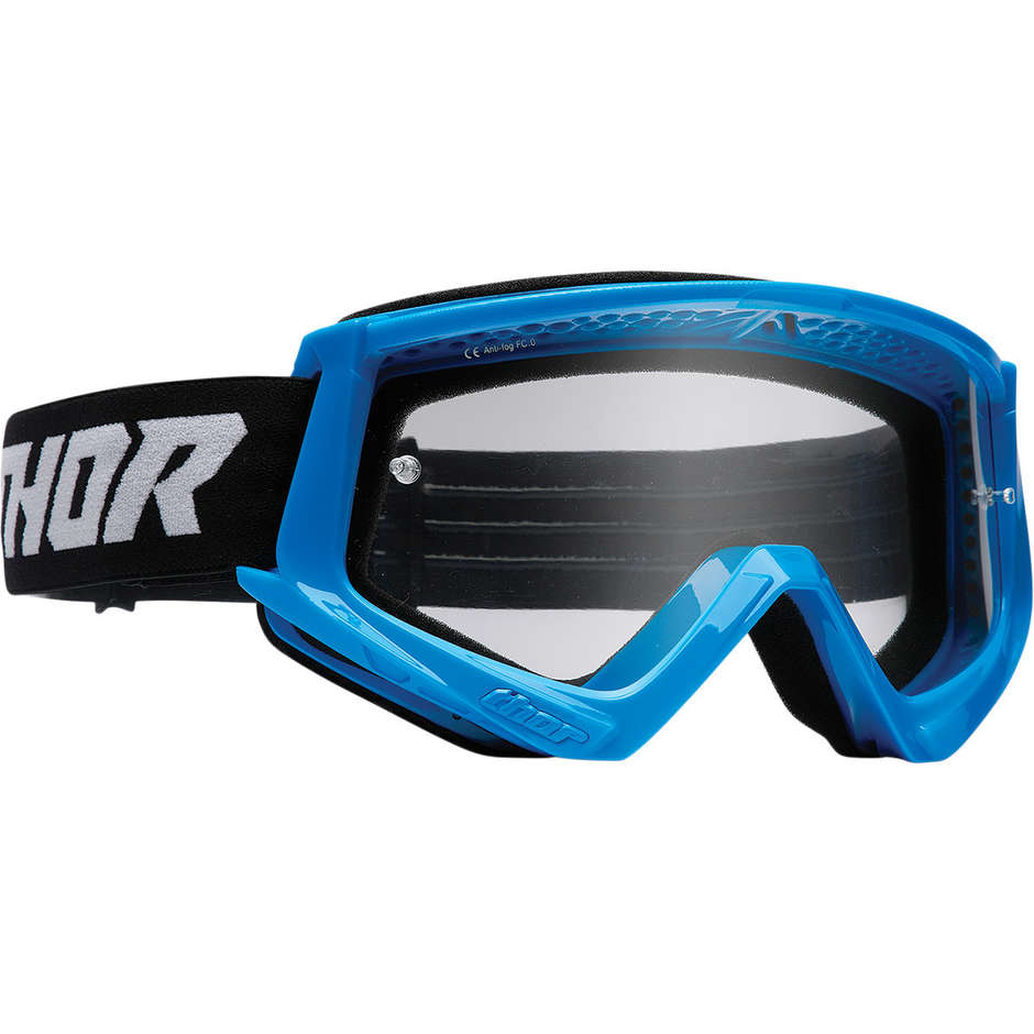 Thor Youth Combat 22 Blue Cross Enduro Motorcycle Goggles