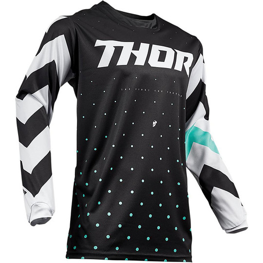Thor Youth Enduro Moto Cross Enduro Sweater PULSE STUNNER Black White