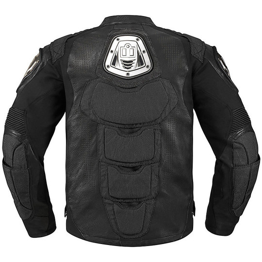 TiMax Stealth Black Leather Motorcycle Jacket