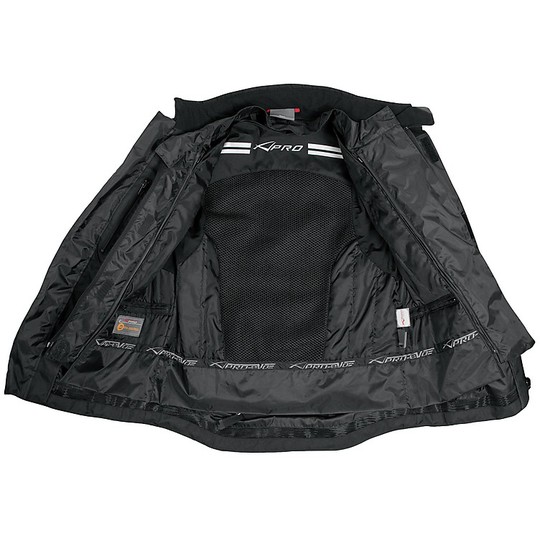 Tissu de veste de moto A-Pro Evo 4 Seasons Turatek gris foncé