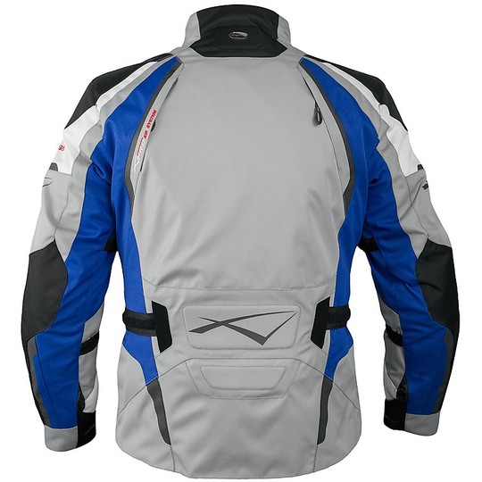 Tissu de veste de moto A-Pro Special Touring Evo Gris / Bleu