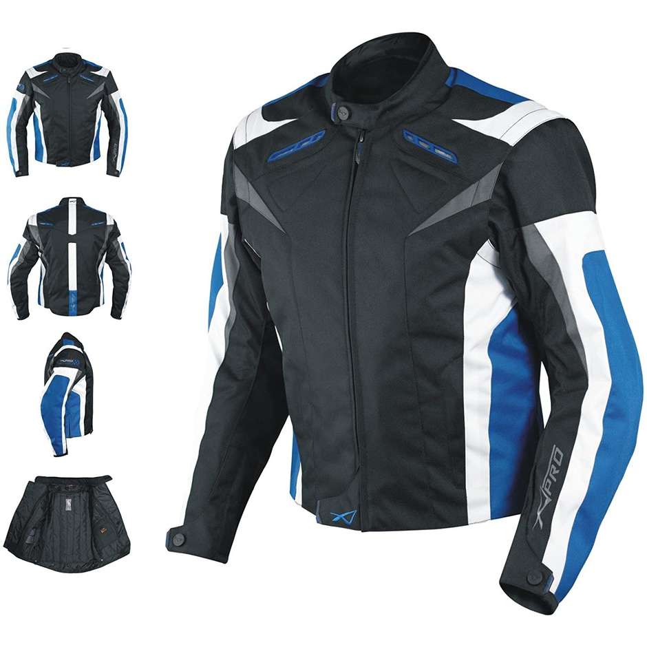 Tissu de veste de moto A-Pro Touring Sport Ace Blue