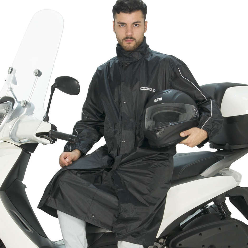 Tj Marvin E05 Waterproof Rainproof Trench Coat Black