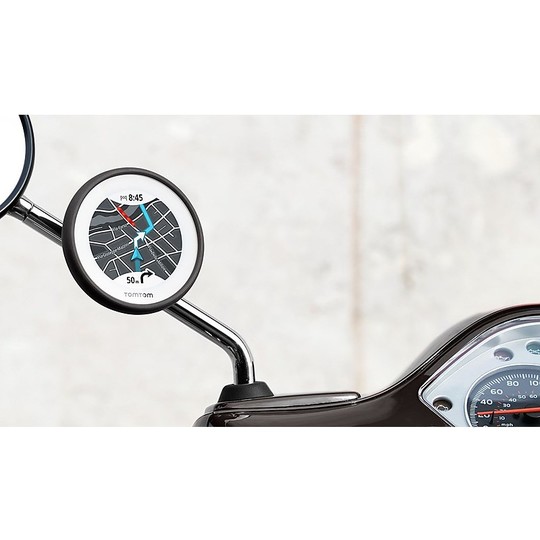 Tomtom Navigator Vio For Scooter Controlled by Smartphone Black
