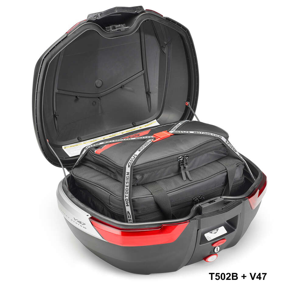 Top Case Monokey Top Case Moto Givi V47N avec réflecteurs rouges