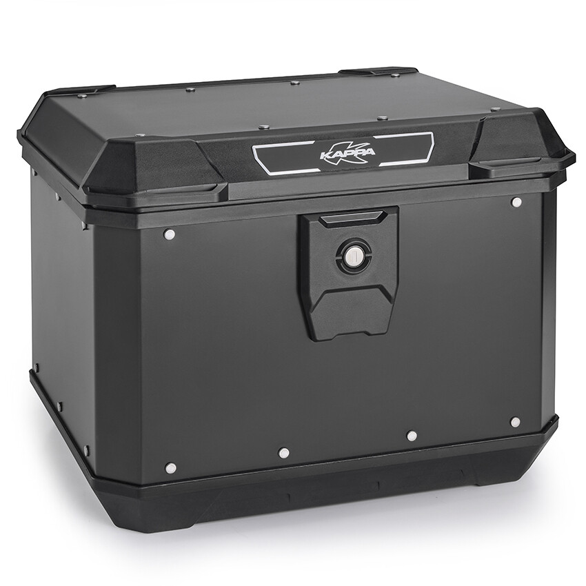 Top case moto Kappa KMX500B K'METROBOX MONOLOCK, aluminium peint en noir - 50 litres