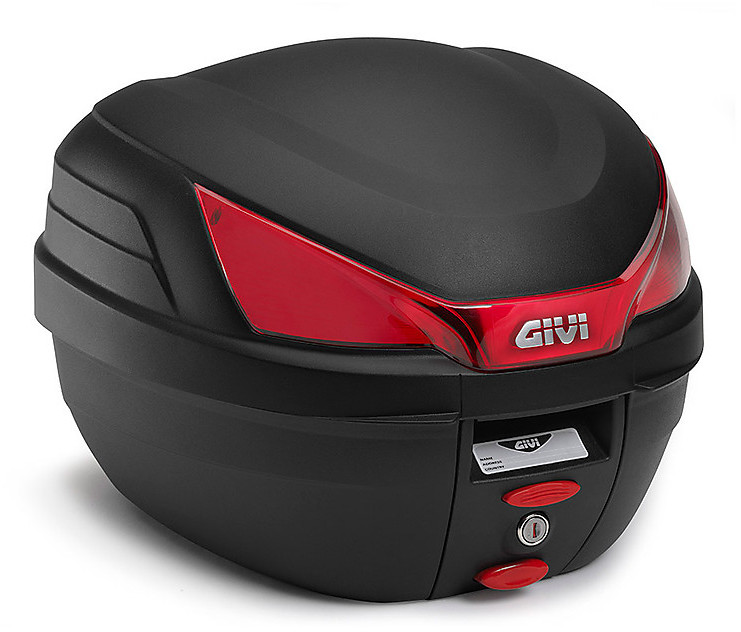 Top case Givi B34 noir avec catadioptres rouges – Pièce moto, scooter