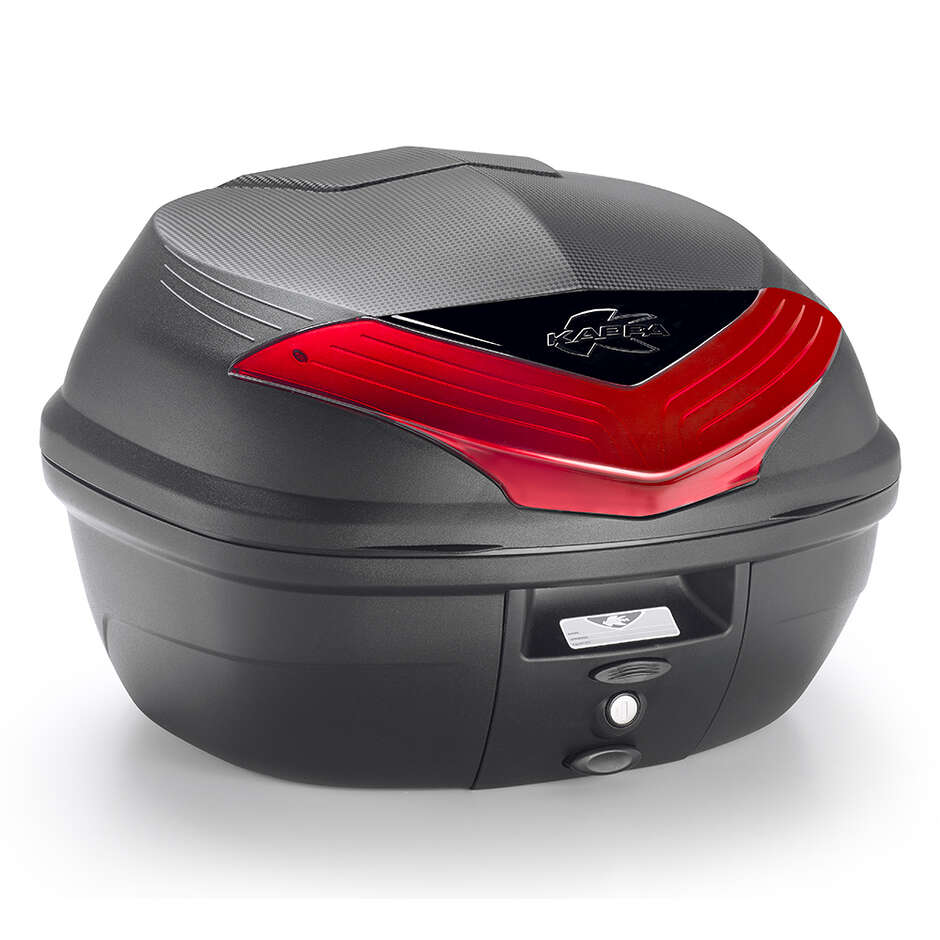 Top Case Moto Scooter Kappa K355 35 LT MONOLOCK. Réflecteurs noirs et rouges