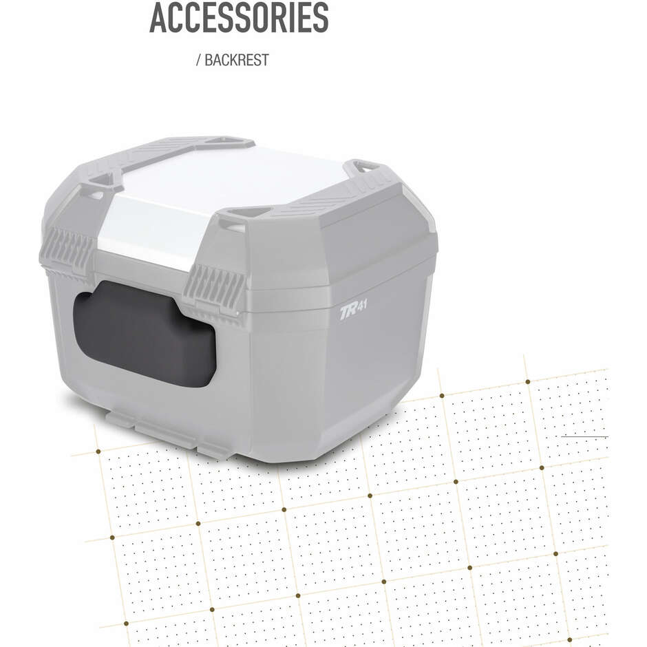 Top case moto Shad TERRA TR41 Silver Cover en aluminium