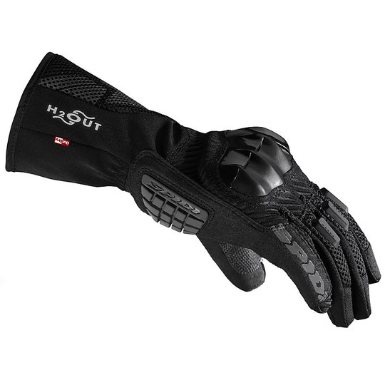 Touring H2Out Spidi Fabric Gloves RAINSHIELD Black