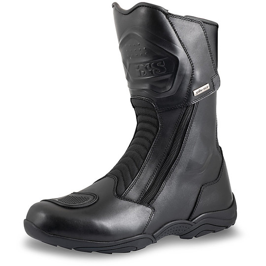 Touring Ixs Tour 2-ZIP Leather Motorcycle Boots ST + Black