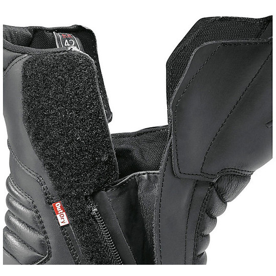 Touring Leather Motorcycle Boots Form CORTINA HDRY Black