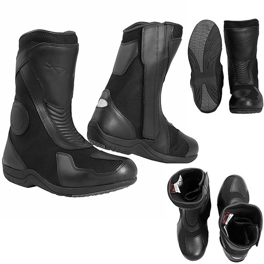 Touring Motorcycle Boots Waterproof American-Pro TOLEDO Black