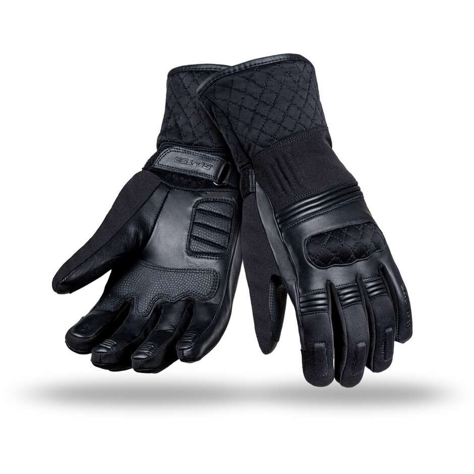 Touring Seventy SD-T53 Women's Motorcycle Gloves Black