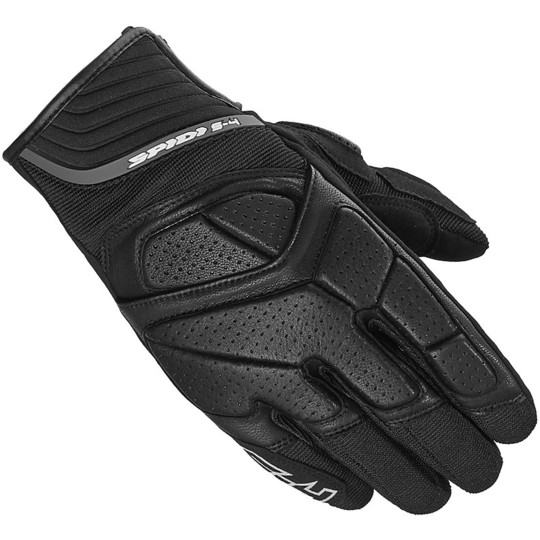 Touring Spidi S-4 Summer Leather and Fabric Motorcycle Gloves