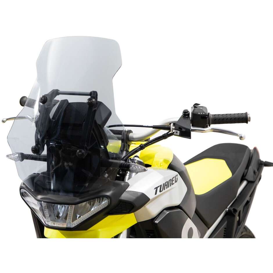 Touring Windschutzscheibe Mittlerer Schutz Isotta Für Aprilia Tuareg 660 2022 Transparent Leichter Rauch