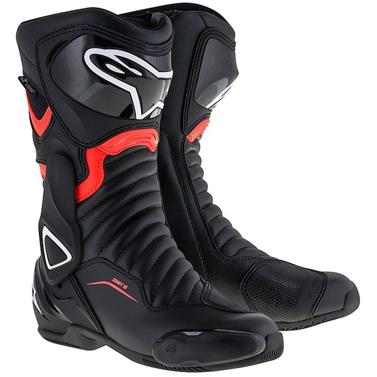Tourism Motorcycle Boots Alpinestars SMX-6 v2 Drystar Black Red