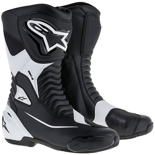 Tourism Motorcycle Boots Alpinestars SMX S Black White