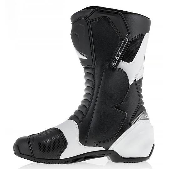 Tourism Motorcycle Boots Alpinestars SMX S Black White