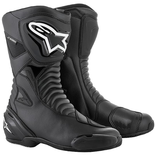 Tourism Motorcycle Boots Alpinestars SMX S Waterproof Black