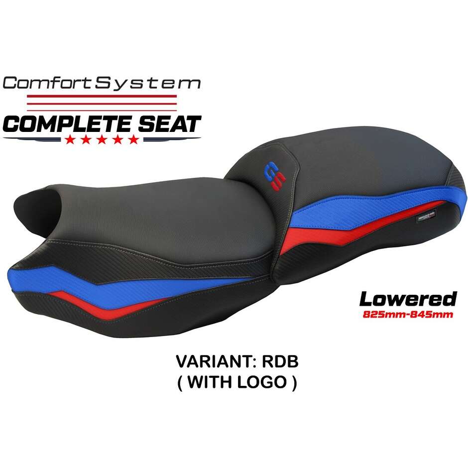 TPZ Italia complete seat, BMW specific, for the R 1200 GS, Mainz Comfort System model - lowered.
