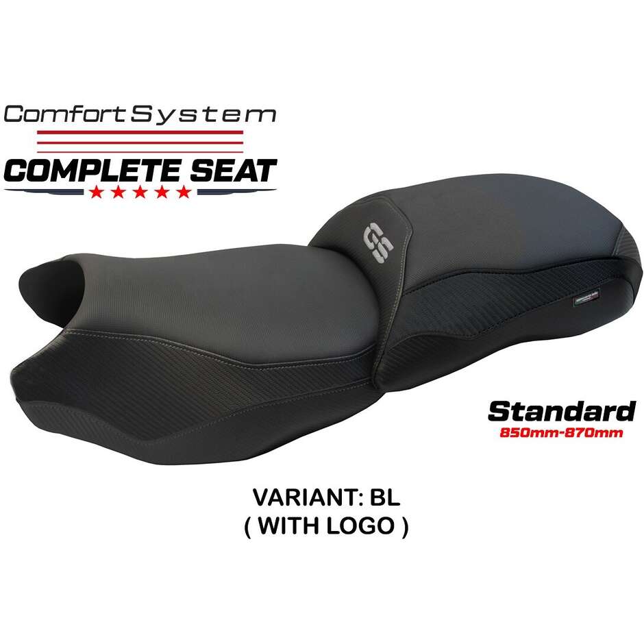TPZ Italia complete seat, BMW specific, for the R 1200 GS, Mainz Comfort System model - Standard