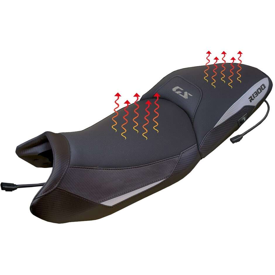 TPZ Italia complete seat, BMW specific, for the R 1300 GS 2023-2025, Dorfen Heating Comfort System model - raised